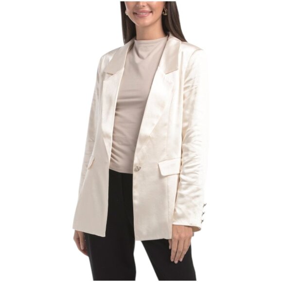 SUGAR LIPS Satin Metallic Blazer - Picture 1 of 2